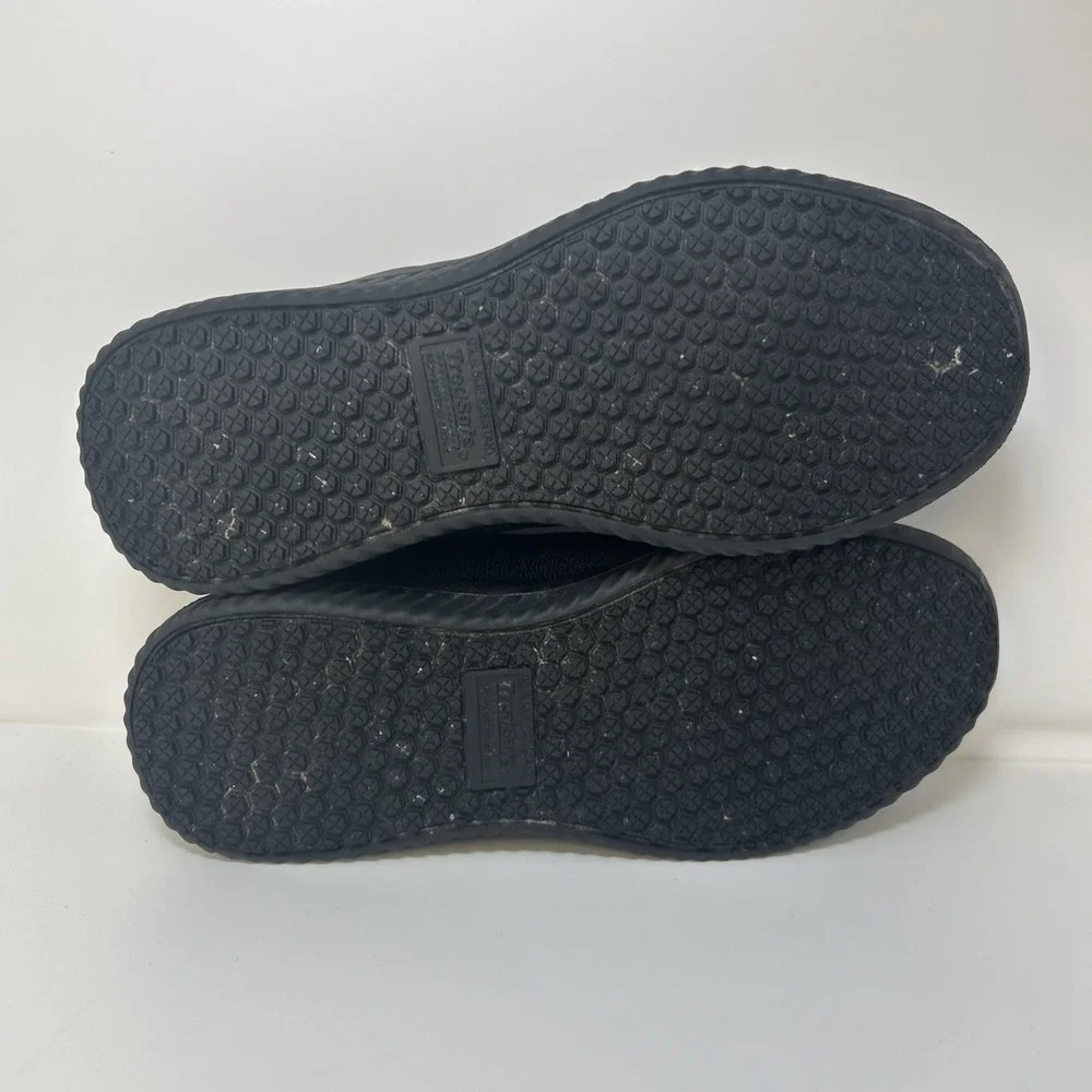 TredSafe 'Callie' Women's Slip Resistant Shoes Size 9.5 Black Lace Up‎ Knitted